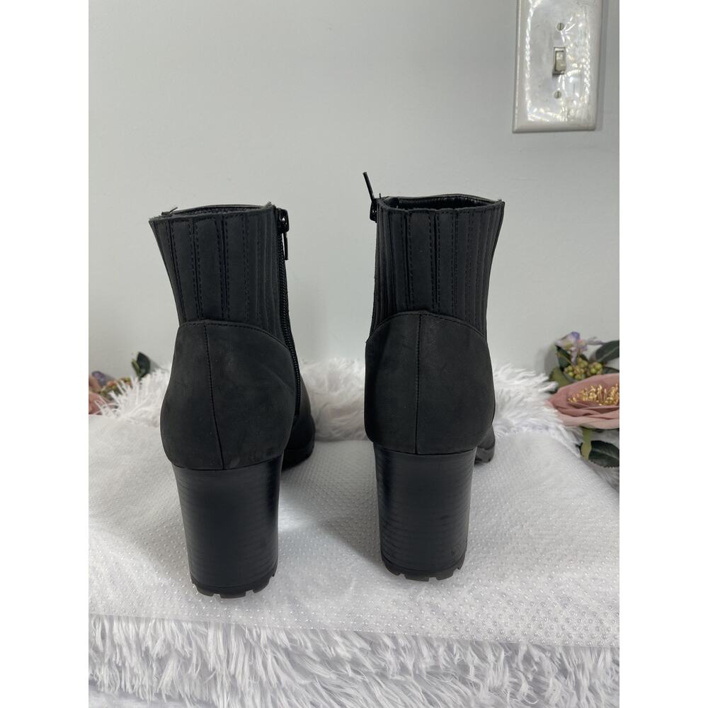 kelly and katie Chelsea Boots Womens 10W Black Leather Modern Dark Academia - Picture 2 of 10